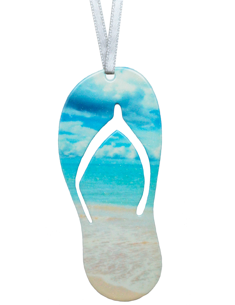 Beach Sandal 4 inch ornament, Item# 8314