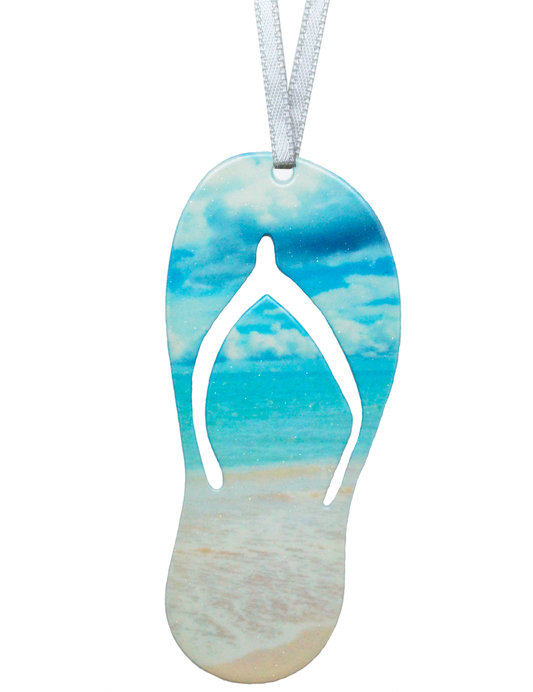 Beach Sandal 4 inch ornament, Item# 8314