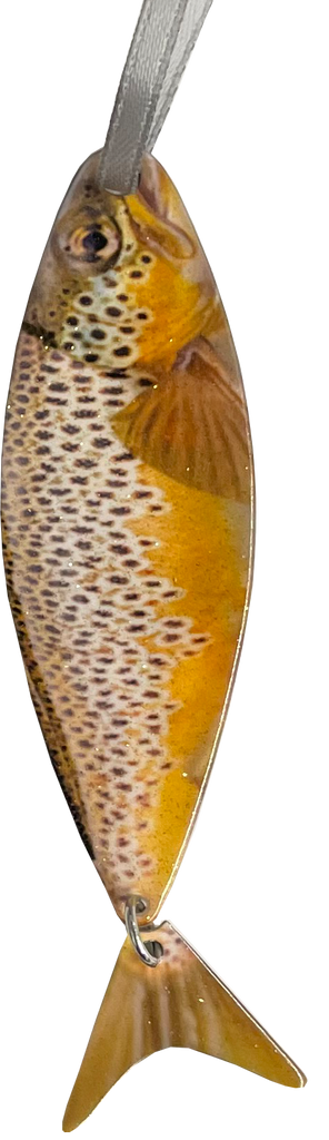 Brown Trout Ornament 4 inch #8345 by d'ears