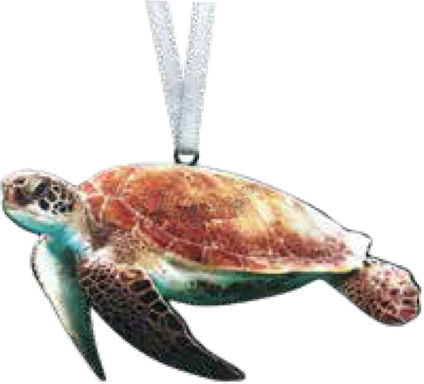 Sea Turtle ornament 4 inch #8372 by d'ears