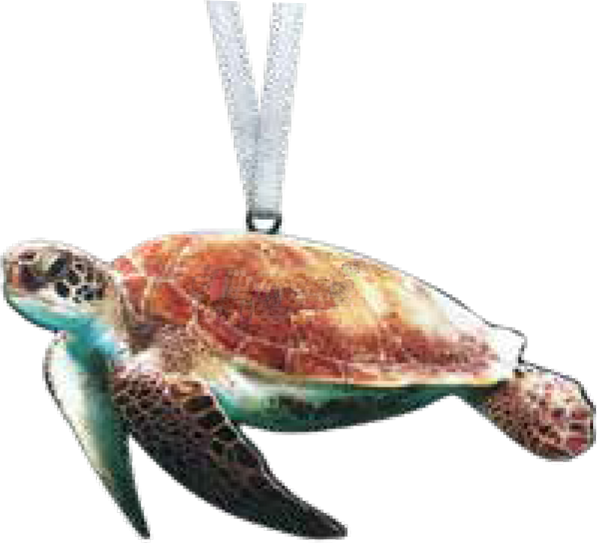 Sea Turtle ornament 4 inch #8372 by d'ears