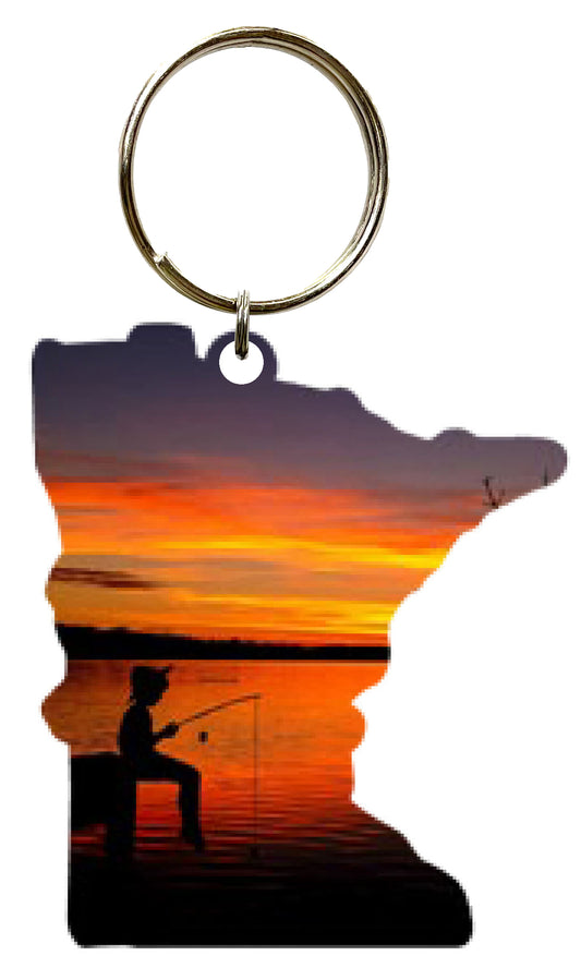 MN, Gone Fishing, Key Chain #8512