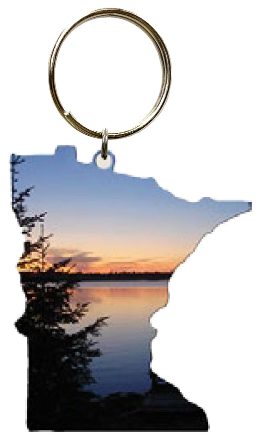 MN, Blue Sunset, Key Chain #8515