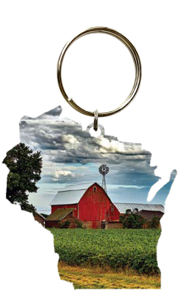 WI, Farm, Key Chain #8549