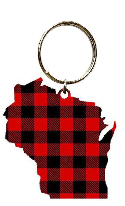 WI, Lumberjack Plaid, Key Chain #8550