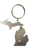 MI State, I heart Michigan, Stainless Key Chain #8565