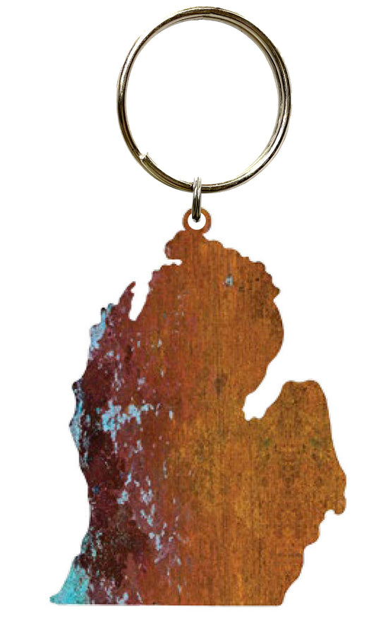 Lower MI, Copper Key Chain #8585