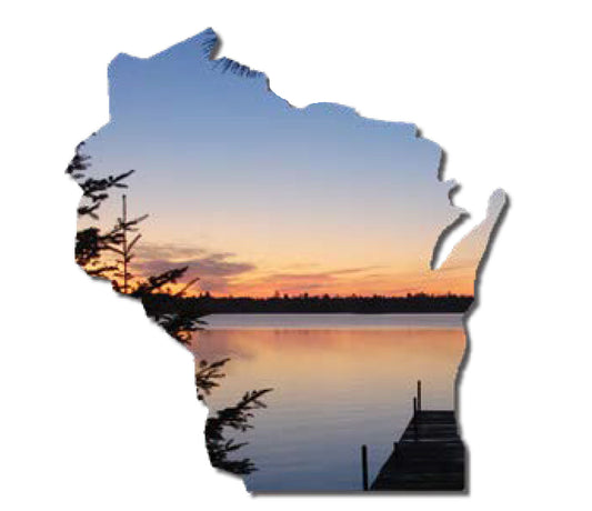 WI, Blue Sunset, Magnet #9546