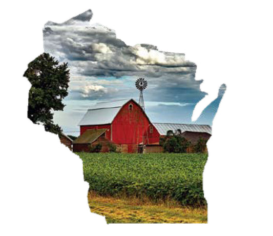 WI, Farm, Magnet #9550