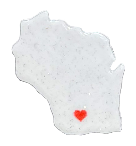 WI, I heart Wisconsin, Magnet #9551