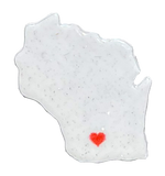 WI, I heart Wisconsin, Magnet #9551