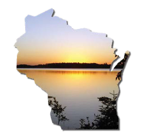 WI, Yellow Sunset, Magnet #9564