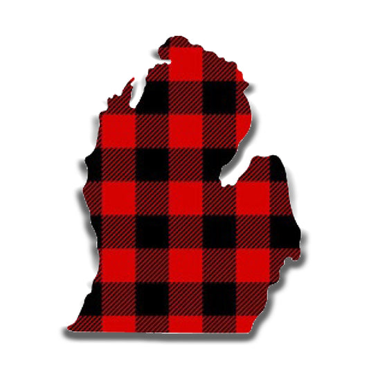 Lower MI, Lumberjack Plaid Magnet #9568