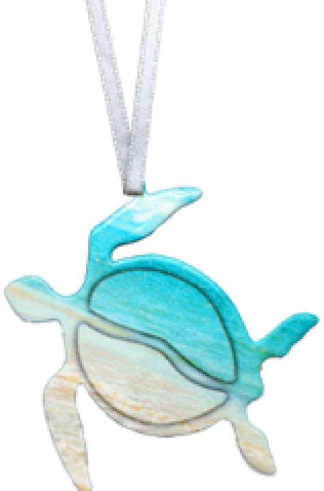 Beach Turtle Ornament #8376