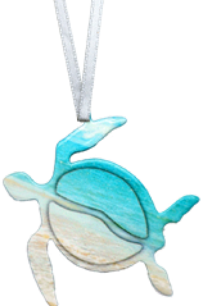 Beach Turtle Ornament #8376