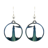 Aurora Lighthouse Earrings, Sterling Silver Earwires, Item# N1129