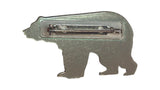 Bear Pin, Transparent Buffalo Plaid Item# 6091