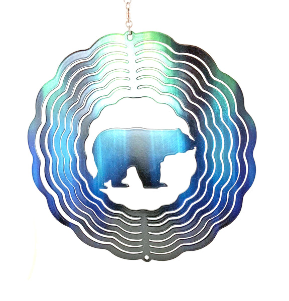 Aurora Bear  8" Wind Spinner, Item# S2027