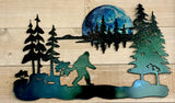 Sasquatch metal wall art by d'ears, 22 inch, made in the USA, 18 gauge steel